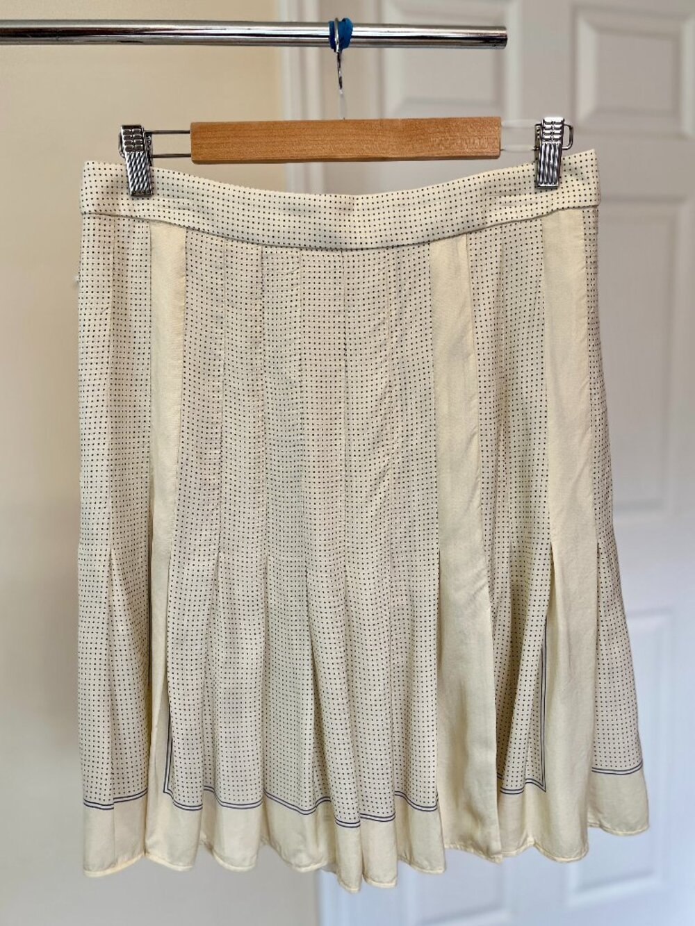 J.Crew Pleated scarf-print skirt in drapy viscose twill, Size: 8